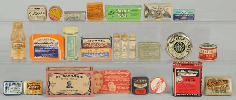 Appraisal: Lot of Product Medicine Tins Containers Most are full and