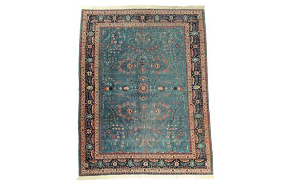 Appraisal: ORIENTAL RUG Room size Tabriz ca Floral design on medium