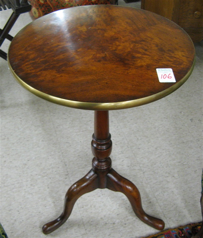 Appraisal: QUEEN ANNE STYLE TILT-TOP TRIPOD TEA TABLE American th century