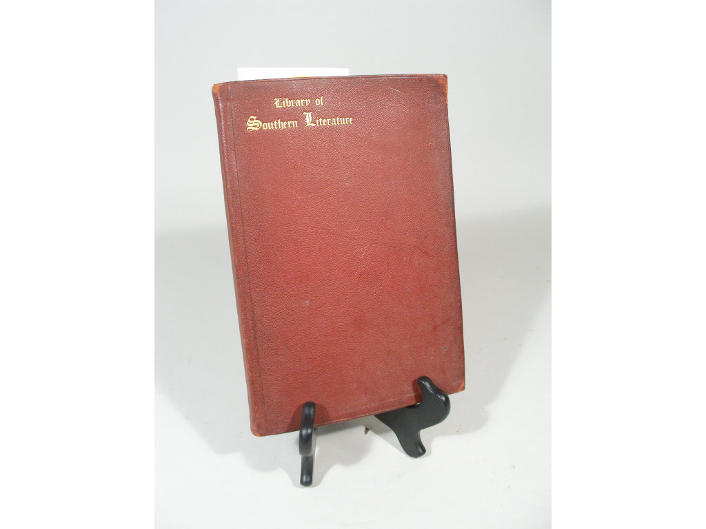 Appraisal: Book Library of Southern Literature approximately pages Edwin Anderson Alderman