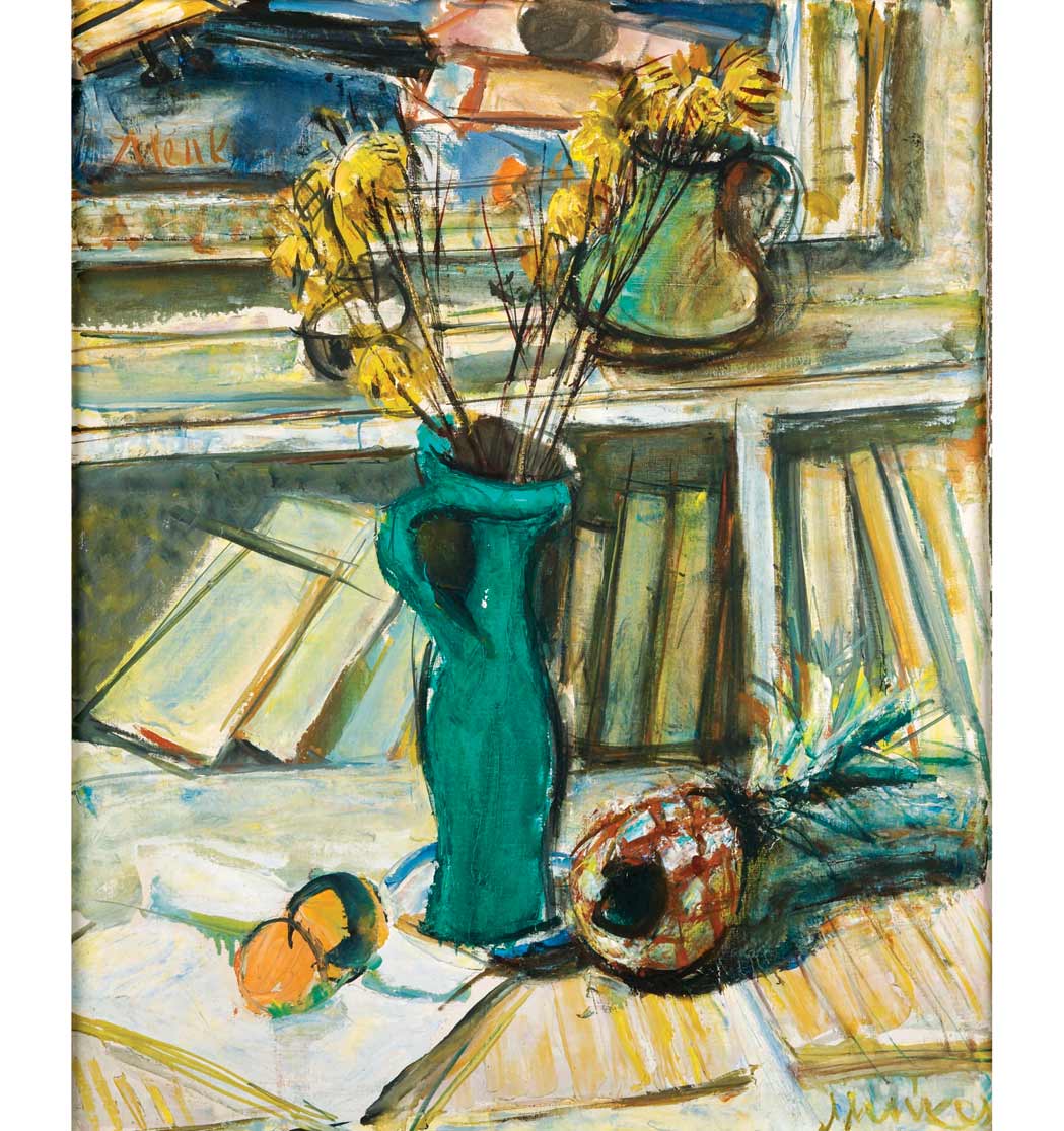 Appraisal: Sigmund Joseph Menkes Polish American - Still Life with Flowers