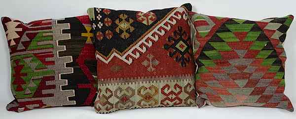 Appraisal: Group of Kilm Pillows Middle East an assorted group of