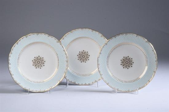 Appraisal: FIFTEEN MINTONS LUNCHEON PLATES Circa M pattern retailed by Tiffany