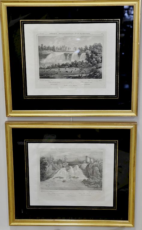 Appraisal: After Jacques Gerard Milbert - set of five lithographs Amerique