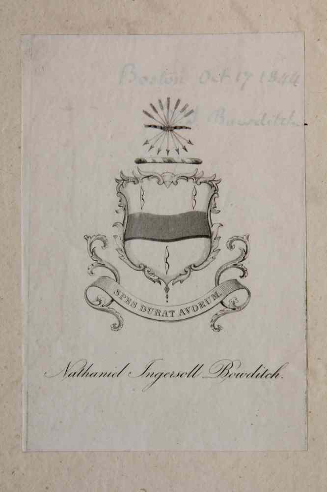 Appraisal: RARE ASSOCIATION BOOK-NATHANIEL BOWDITCH'S COPY OF PETITT'S'' VISIONS OF GOVERNMENT''-Nathaniel