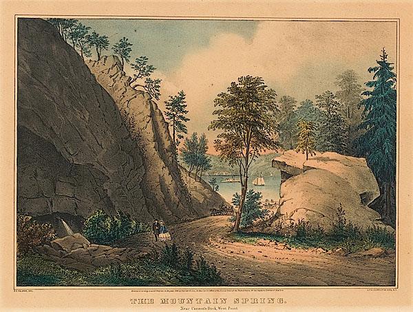 Appraisal: CURRIER IVES THE MOUNTAIN SPRING NEAR COZZEN'S DOCK WEST POINT