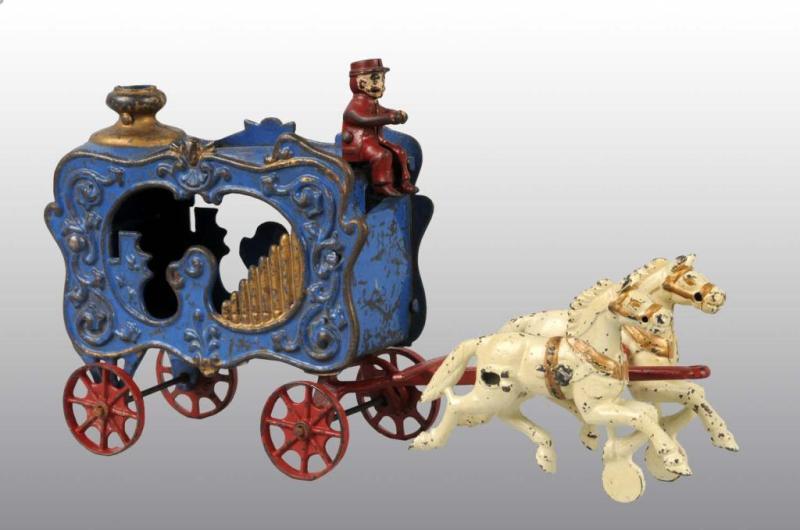 Appraisal: Cast Iron -Horse Circus Calliope Wagon Toy Condition Excellent Size