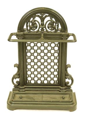 Appraisal: A late Victorian cast iron umbrella stand later painted the