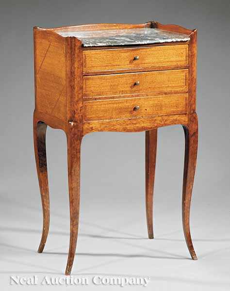 Appraisal: An Antique Louis XVI-Style Mahogany Petite Commode early th c