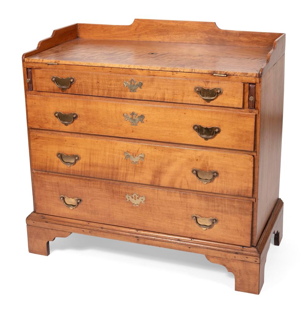 Appraisal: CHIPPENDALE FOUR-DRAWER CHEST AMERICA EARLY TH CENTURY HEIGHT WIDTH DEPTH