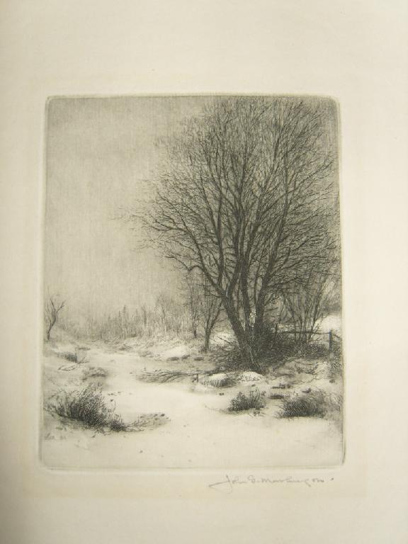 Appraisal: A collection of th th century black and white etchings