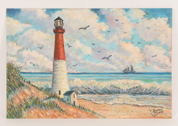 Appraisal: Charles Bowen Sims American - Barnegat Lighthouse New Jersey Shore