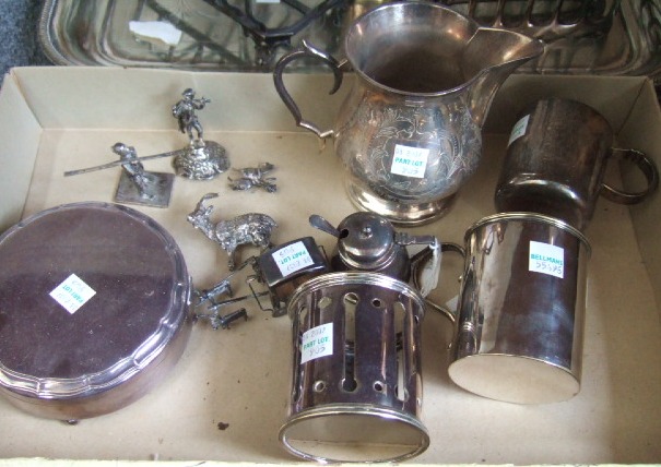 Appraisal: Silver and foreign wares comprising a mustard pot a spoon