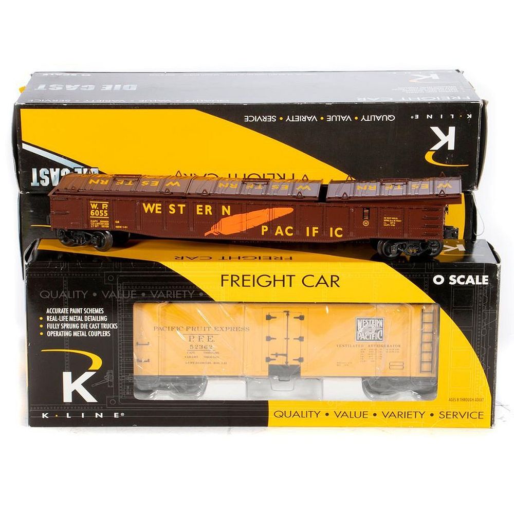 Appraisal: O Gauge K-Line Western Pacific Freight Cars K-line K -