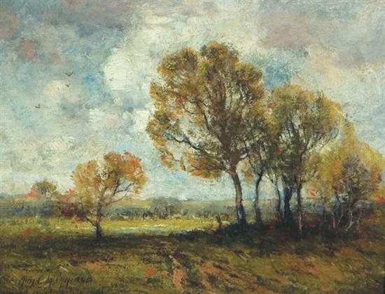 Appraisal: WIGGINS GUY CARLETON American - Early Autumn oil on canvas