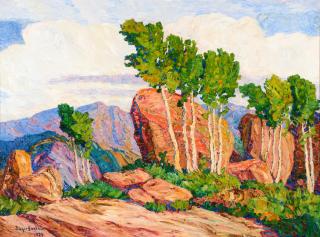 Appraisal: Birger Sandz n - Summer in the Mountains oil on