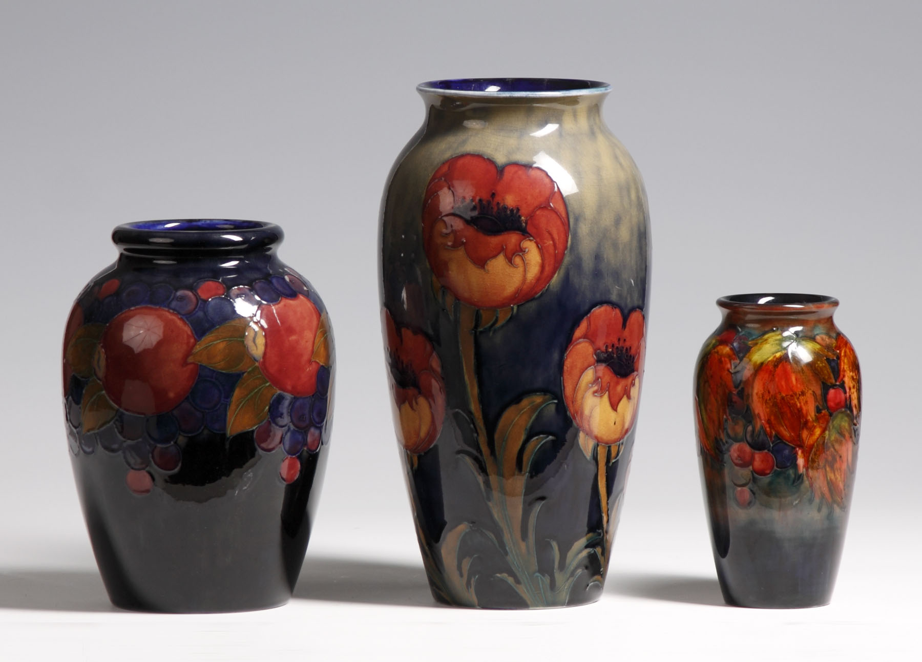 Appraisal: Sgn Moorcroft Poppy Vase - C Some crazing very good