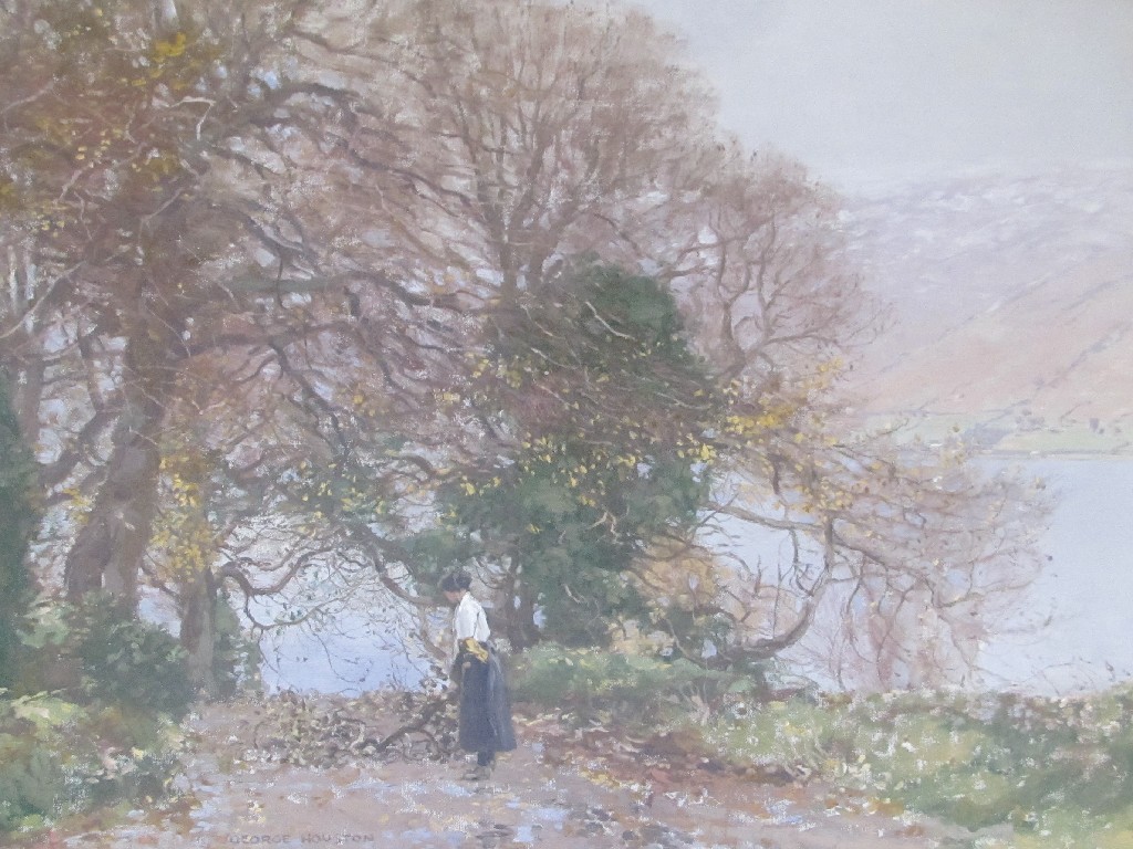 Appraisal: GEORGE HOUSTON RSA RSW RI - LADY STANDING BENEATH TREES