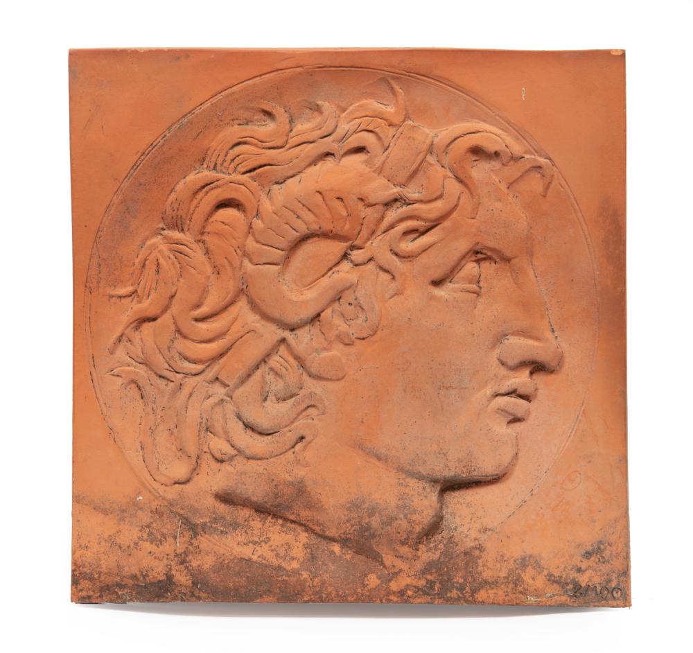 Appraisal: Four Continental Relief Plaques th c two terracotta two plaster