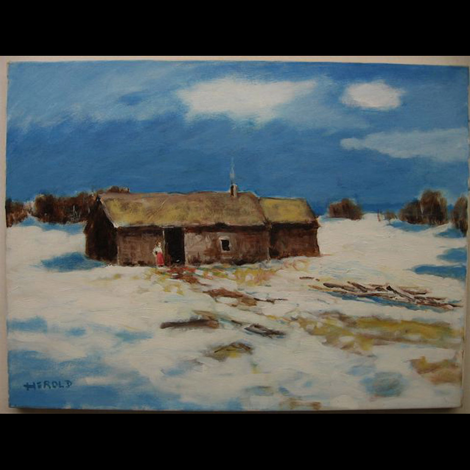 Appraisal: MUD SHACK SASK THE DEPRESSION HANS HEROLD - GERMAN CANADIAN