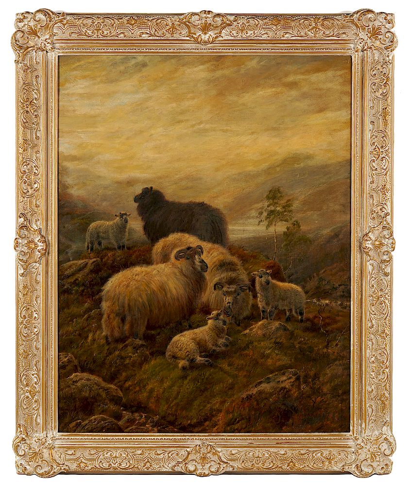 Appraisal: Robert Watson 'Sheep in a Highland Landsape' O C Robert