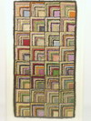 Appraisal: HOOKED RUG - X - th C multi-color geometric square