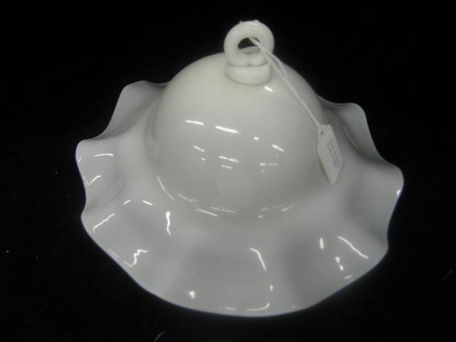 Appraisal: Victorian Glass Smoke Bell opaque white