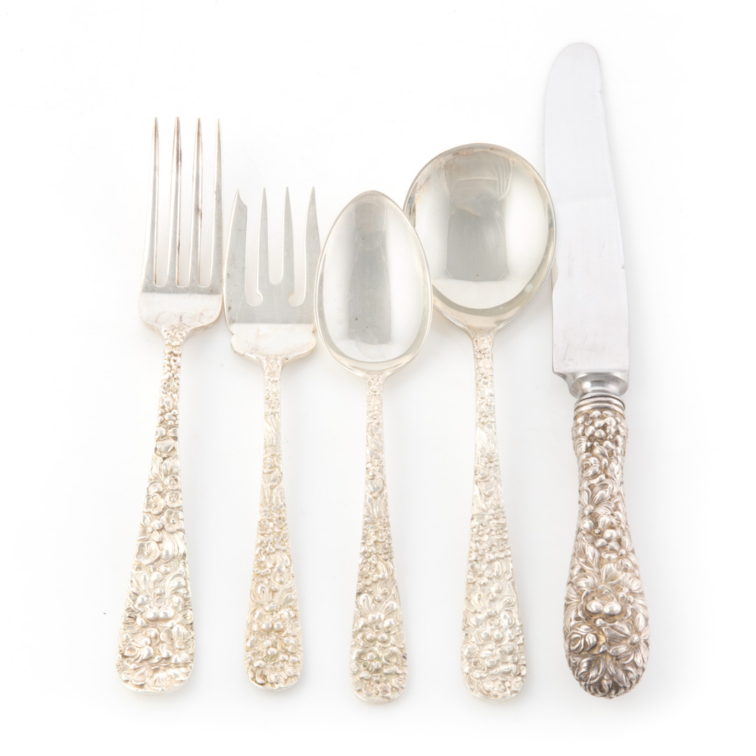 Appraisal: Stieff Rose sterling flatware service for pieces comprising knives in