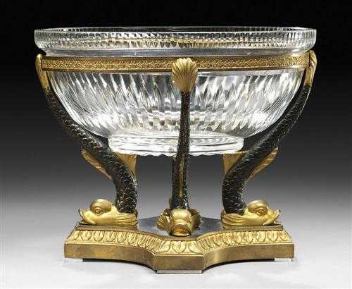 Appraisal: BOWL AUX DAUPHINS late Empire Paris end of the th