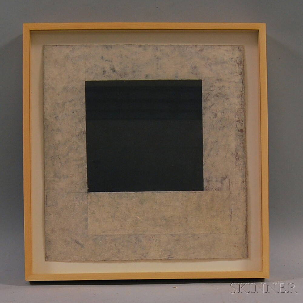 Appraisal: Richard Hugh Fleischner American b Untitled Geometric Abstract No visible