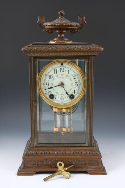 Appraisal: Seth Thomas Neoclassical Style Regulator Clock brass frame with very