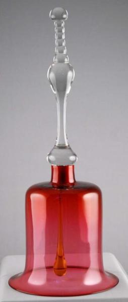 Appraisal: Large Cranberry Glass Bell Condition Excellent Size T