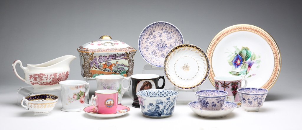 Appraisal: Nineteenth and th century Including German shaving mugs cups and