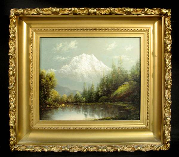 Appraisal: Eliza Rosanna Lamb Barchus American - Mt Rainier Washington Noonday