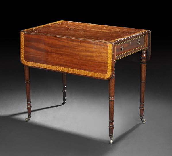 Appraisal: George III Mahogany Pembroke Table first quarter th century the