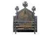 Appraisal: A VICTORIAN SCOTTISH BARONIAL CAST-IRON FIREGRATE the studded back crested