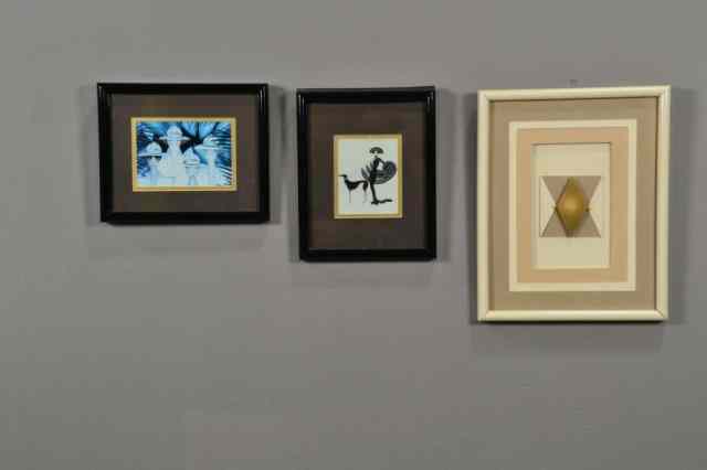 Appraisal: MISCELLANEOUS SMALL DECORATIVE PRINTSIncluding three different framed prints one of