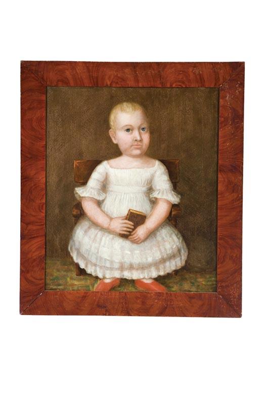 Appraisal: PORTRAIT OF A YOUNG CHILD AMERICAN SCHOOL ST HALF- TH