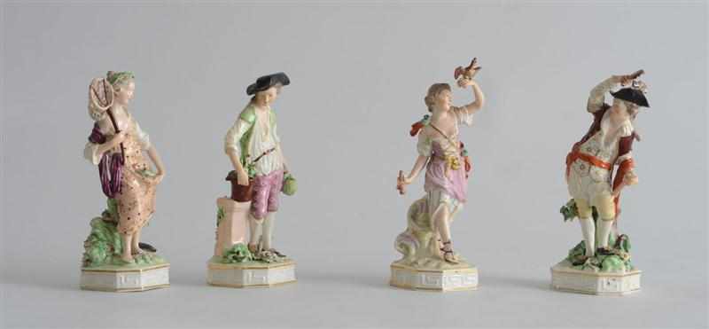 Appraisal: SET OF FOUR DERBY PORCELAIN FIGURES OF THE SEASONS Each