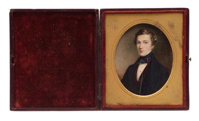 Appraisal: Cornelius Durham miniature Cornelius Beavis Durham British active - portrait