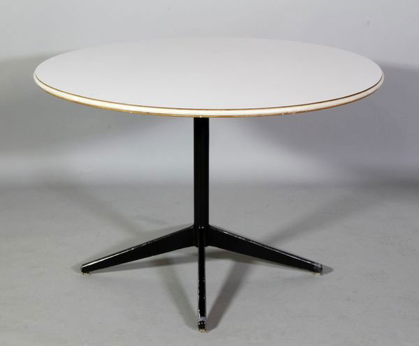 Appraisal: - Herman Miller Table Herman Miller table on black painted