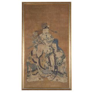 Appraisal: Chinese School painting on silk Chinese School painting on silk