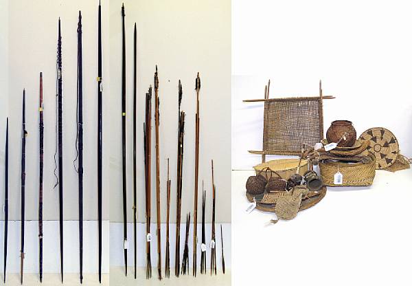 Appraisal: A large grouping of indigenous Brazilian items Including a grouping