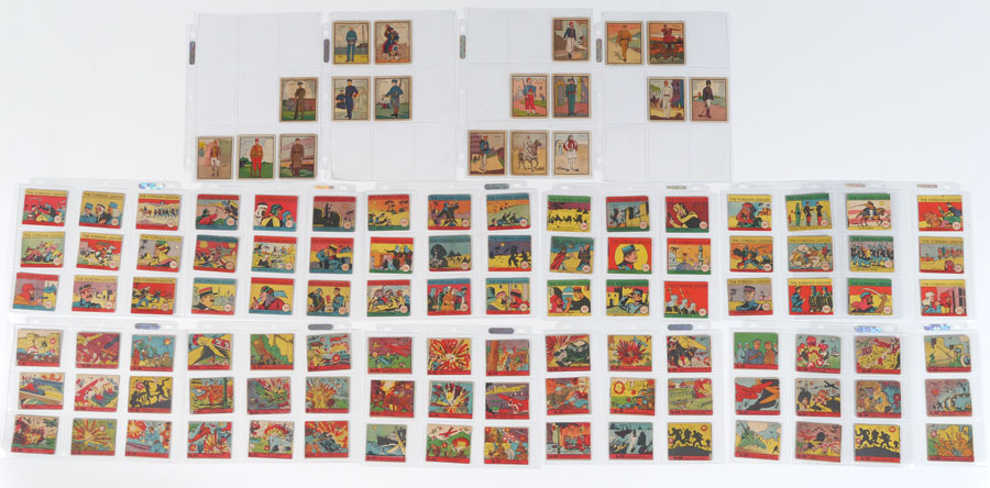 Appraisal: SETS R R R MILITARY TRADING CARDS cards total in