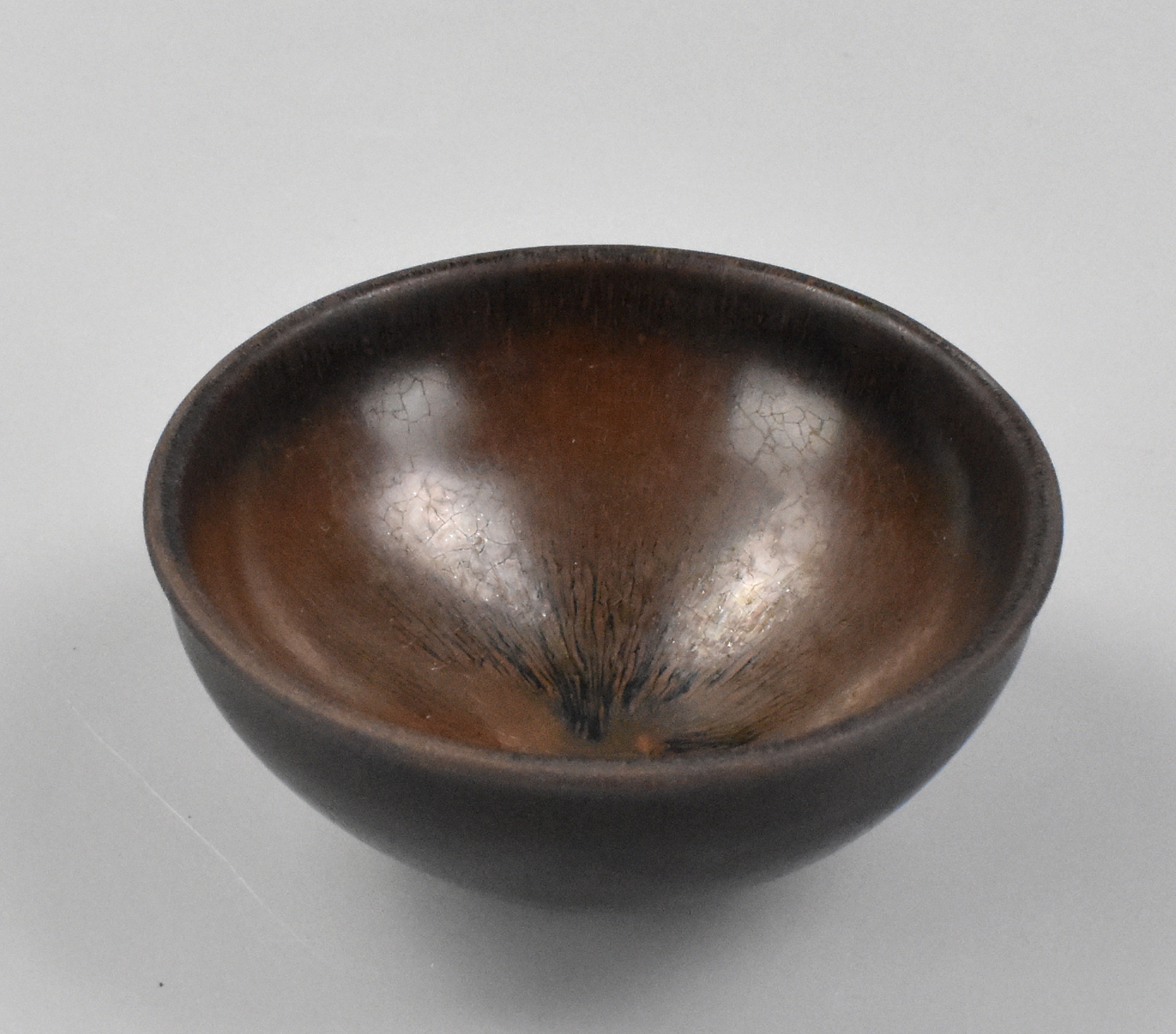 Appraisal: Chinese Song Dynasty Jian ware tea bowl of conical form