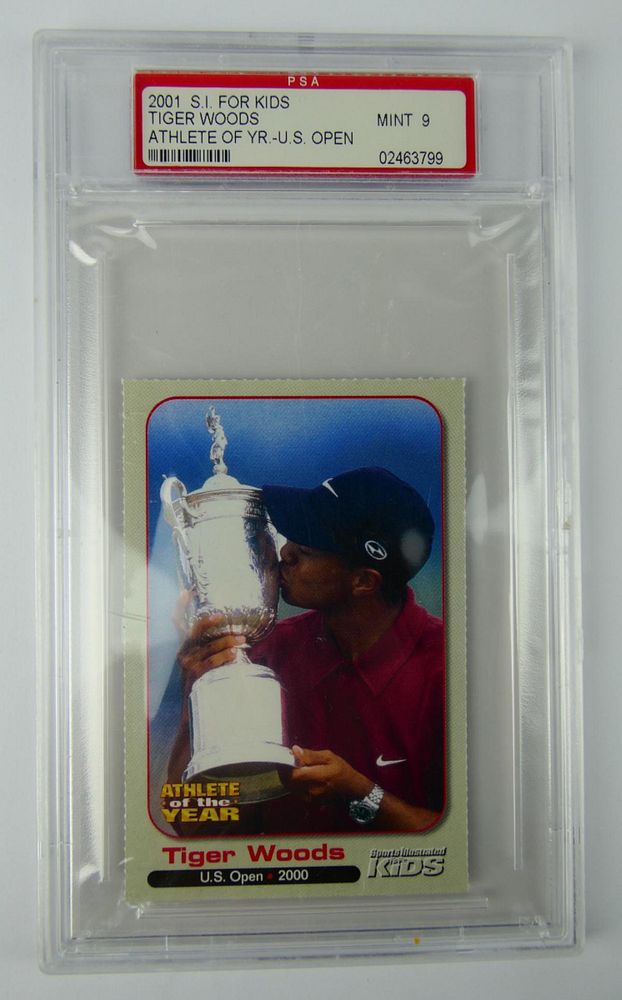 Appraisal: TIGER WOODS SI FOR KIDS CARD PSA MINT Sports Illustrated