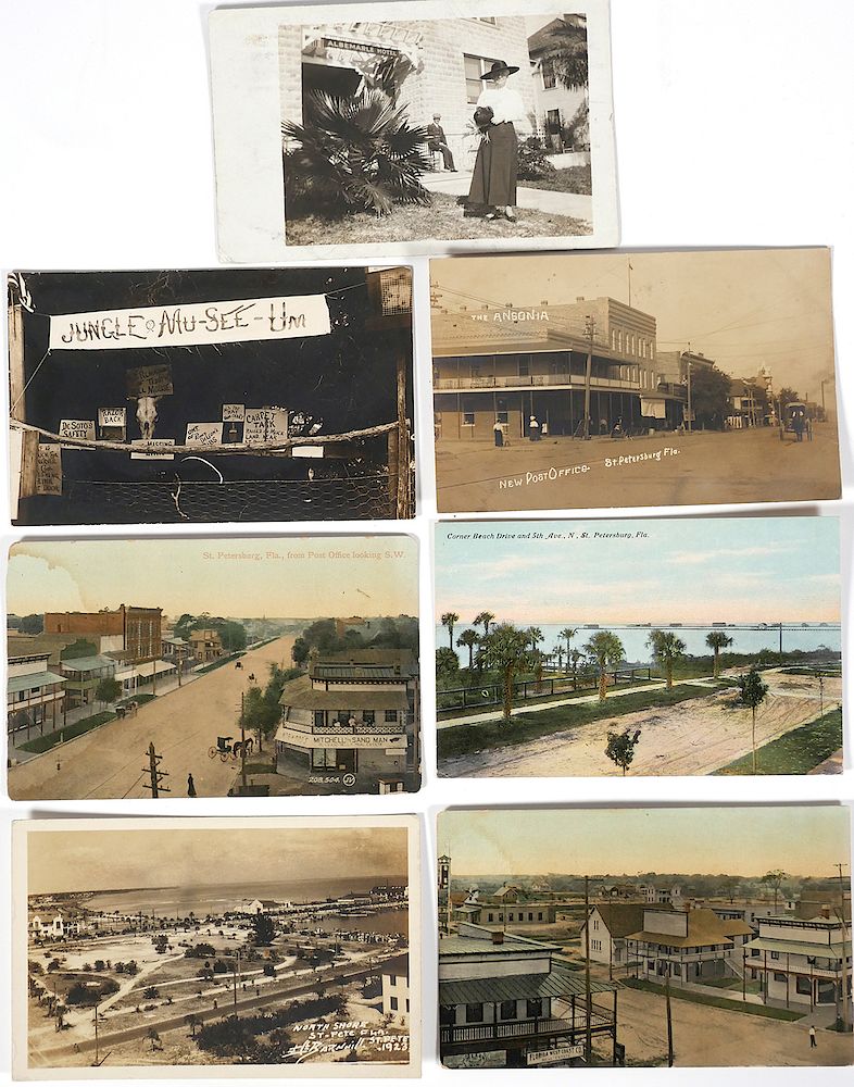 Appraisal: ST PETERSBURG Early Postcards RPPC Seven early C post cards