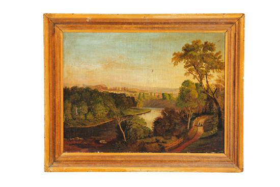 Appraisal: LANDSCAPE AMERICAN SCHOOL MID TH CENTURY Oil on canvas unsigned