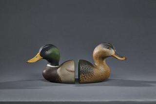 Appraisal: Mallard Bookends Oliver Tuts Lawson b Mallard BookendsOliver Tuts Lawson