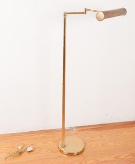 Appraisal: Walter Von Nessen Model Brass Floor Lamp Nessen design swing